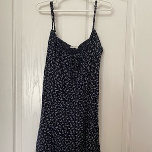 john galt josephine dress blue w/off white flowers